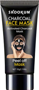 SKOOKUM Charcoal Face Mask – Peel Off Mask for Blackhead Removal & Skin Purifying