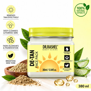 DR.RASHEL De-Tan Face Pack For Skin with Walnut & Clove Extracts | Tan Removal Formula