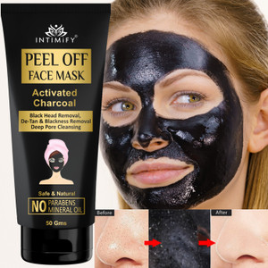 INTIMIFY Charcoal Blackhead Remover, Peel Off Mask For Women & Men