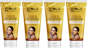 Globus Naturals Gold Peel Off Mask Enriched with Vitamin-E, For Golden Glow & Radiance