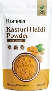 Homeda Organic Kasturi Haldi Powder for Face - Pure Kasthuri Manjal Wild Turmeric