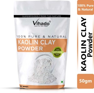 Vihado Kaolin Calcium Bentonite Powder (Indian Healing Clay) 50g (Pack of 1)