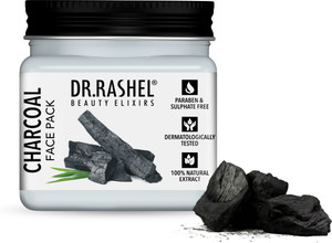 DR.RASHEL Charcoal Face Pack For Skin with Activated Charcoal | Oil Control & Detoxifying