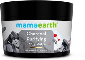 Mamaearth Natural Charcoal Purifying Face Pack Glowing Skin for Normal to Oily Skin