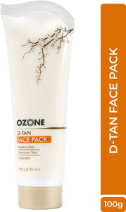 ओज़ोन D Tan Face Pack - Helps to Removes, Prevents Sun Damage & Boosts Skin Complexion