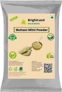 Brightland 100% Pure For Skin Bentonite Clay ( Multani Mitti powder)