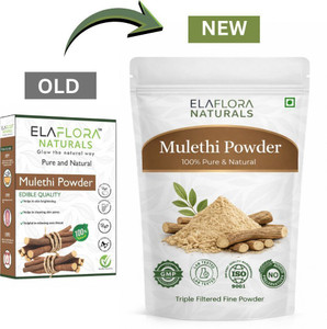 ELAFLORA 100% Chemical-Free Mulethi (Licorice) Powder For Skin & Hair Care