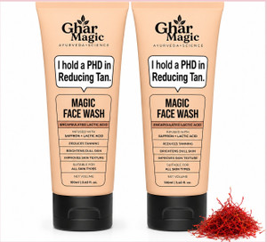 Ghar Magic Tan Care Face Wash with Saffron Extract, 100g - Image 1