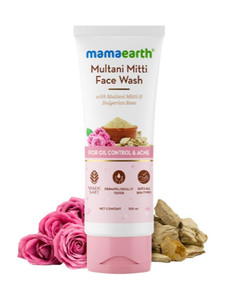 MamaEarth Multani Mitti & Bulgarian Rose Face Wash 100 ml - Image 1
