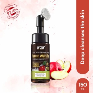 WOW SKIN SCIENCE Apple Cider Vinegar Foaming  - No Parabens, Sulphate Face Wash