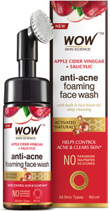 WOW SKIN SCIENCE Apple Cider Vinegar Foaming  - No Parabens, Sulphate Face Wash