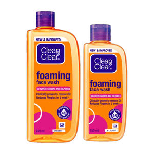 Clean क्लीन & क्लियर फोमिंग फेस वॉश 390ml - Image 6
