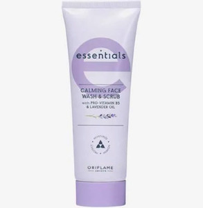 Oriflame Essentials Calming & Scrub With Pro-vitamin B5 & Lavender Oil -75ml Face Wash
