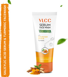 VLCC Serum Facewash with Salicylic Acid Serum & Turmeric to Reduce Active Acne Face Wash