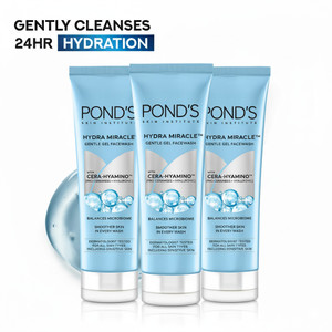 POND's Hydra Miracle Gel  with Cera- Hyamino 3x100g Face Wash