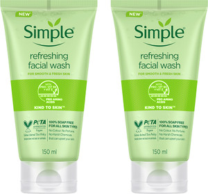 Simple Kind To Skin Refreshing Facial Wash (Pack of 2) - Image 1