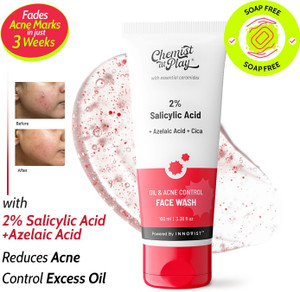 Chemist at Play Oil & Acne Control - Removes Blackheads & Pimples | 2% Salicylic Acid Face Wash