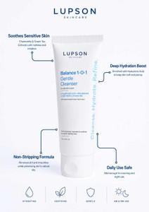 Lupson Balance 1-O-1 Gentle Hydrating Face Cleanser with Niacinamide & Hyaluronic Acid Face Wash