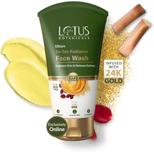 Lotus Botanicals Ubtan De-Tan Radiance | Brightens Skin & Reduces Dullness Face Wash