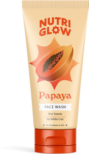 NutriGlow NATURAL'S Advanced Pro Formula Papaya  for Skin Brightening & Tan Removal Face Wash