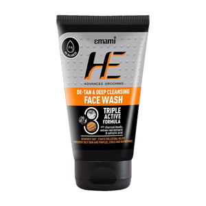 HE De-Tan & Refreshing Cleanser for Men with Charcoal, Prevents Pimple Face Wash - Price in India…