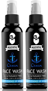 MUUCHSTAC Ocean for Men, Fights Acne & Pimple, Brighten Skin, All Skin Types Face Wash