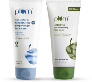 Plum Acne Control & Brightening Combo | Controls Oil & Boosts Glow Face Wash