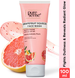 पुरेसेंस Grapefruit Squeeze Face Cleanser with Glutathione Vit C | Vit B3 Fights Dullness फेस वॉश