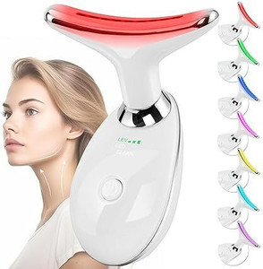 Mantra Impex 7 Color Led Face Neck Massager Face and Neck Beauty Device, Facial Cleanser System & Brush