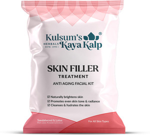 Kulsum's Kaya Kalp Skin Filler Treatment Kit,7 Step Facial Kit for All Skin Types (Single Use)