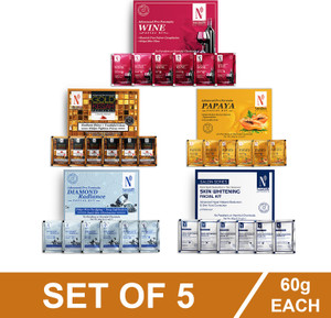 Nutriglow Bestseller Facial Kit - Pack of Five @ 207 Only!!
