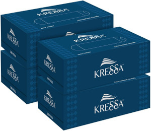 KRESSA 2 Ply Facial Tissues, 100 Pulls Per Box, 100% Natural Virgin Paper, Ultra Soft