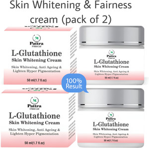 best glutathione cream for skin whitening in india Pattra L- Glutathione Cream for Skin Whitening, Anti Ageing and Glass Skin,  (Pack Of 2) Price in India