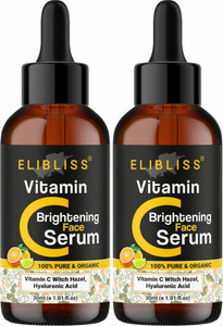 ELIBLISS Vitamin C - Skin Clearing Serum Pack of 2 - Brightening, Anti-Aging Skin Repair, Dark Circle, Fine Line & Sun Damage Corrector.