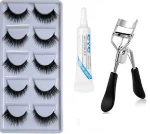 Mehaay cosmetics False eyelashes + Eyelashes glue + Eyelashes curler