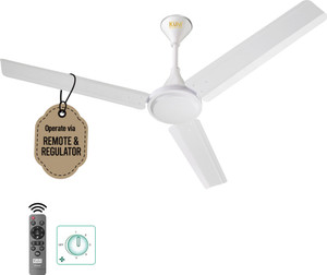 KUHL Fest B1 Power Saving BLDC Ceiling Fan |28W|365 RPM | Remote & Regulator Operated BLDC Motor with Remote 1200 mm Ceiling Fan