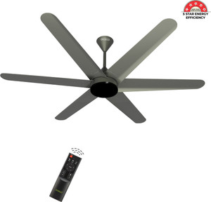 oceco Hexo Slate Chrome Grey-48 with 3 Year Warranty BLDC Motor with Remote 1200 mm Ceiling Fan