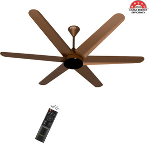 oceco Hexo Brown Metallic 48 with 3 Year Warranty BLDC Motor with Remote 1200 mm Ceiling Fan