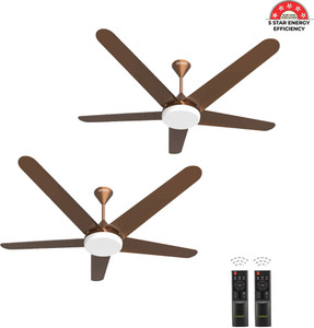 oceco Xpressio Brown Metallic 1200mm Combo with 3 Year Warranty BLDC Motor with Remote 1225 mm Ceiling Fan