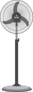 Polycab TOOFAN FARRATA BLACK with 1 Year Warranty Silent Operation 400 mm Pedestal Fan