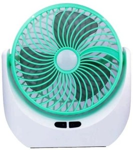 Lalson's High Speed Rechargeable Table Fan with LED-Light, For Home, Office Desk, Kitchen 5 Star 1400 mm Ultra High Speed 3 Blade Table Fan