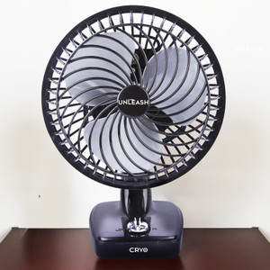 unleash CRYO HIGH SPEED 9 INCH 230 MM TABLE FAN FOR HOME 230 mm Energy Saving 3 Blade Table Fan