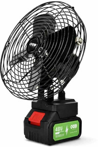 OUD PORTABLE HIGH SPEED RECHARGEABLE LONG BATTRY BACK UP 5-6 HOURS TABLE FAN with 1 Months Warranty Ultra High Speed 1200 mm Table Fan