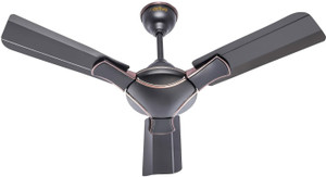 ACTIVA Corolla 36 Inch Smoke Brown 650 RPM 900 mm 3 Blade Ceiling Fan