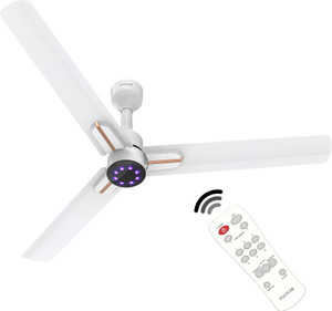 Polycab Wizzy Neo LED 2.0100% CopperHigher Air DeliveryLED Indicator with 3 Year Warranty BLDC Motor with Remote 1200 mm Ceiling Fan