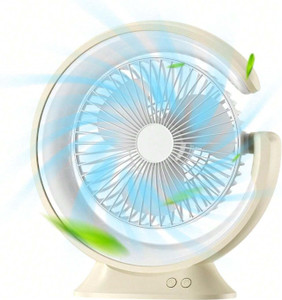 Sampri Water Cooling Fan Air Conditioner with Remote Control Room Spray Humidifier 40 mm 3 Blade Table Fan