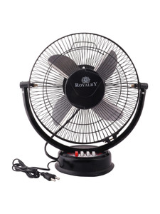 royalry Table Fan | All Purpose fan 12 inch Very | High Speed | Black with 6 Months Warranty Energy Saving 3 mm Table Fan