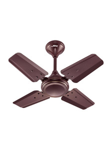 MinMAX 24 Inch Ceiling Fan | 4 Blade | Strong Airflow | Low Power | Brown with 24 Months Warranty Ultra High Speed 600 mm Ceiling Fan