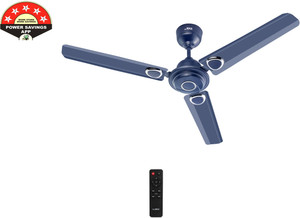 MinMAX 48 Inch BLDC Ceiling Fan with Remote | Energy Efficient | Blue with 24 Months Warranty BLDC Motor, Remote Controlled, BLDC Motor with Remote, Ultra High Speed 1200 mm Ceiling Fan
