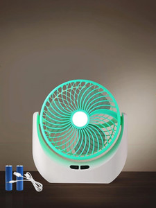 BBD Kitchen Shop JY-Super 2025 | Rechargeable | LED Light | High Speed | Decorative with 1 Year Warranty Ultra High Speed 1400 mm Table Fan
